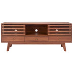 SAFAVIEH Ciera 3-Drawer Entertainment TV Media Stand (65 Flatscreen TV) - 58.7 In. x 15.2 In. x 23.9 In. - 59Wx15Dx24H