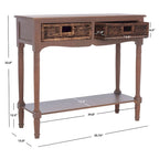 SAFAVIEH Classie Brown Console - 35.8 x 13 x 31.9 - 36Wx13Dx32H
