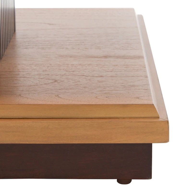 SAFAVIEH Ava 2-Shelf Accent Table - 24 L x 24 D x 21 H - 24Wx24Dx21H
