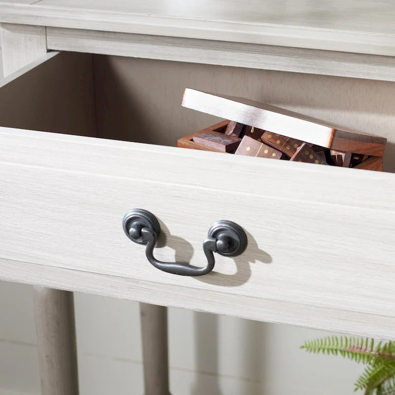 SAFAVIEH Justina 2-Drawer Console Table - 35.5 W x 13 L x 29.5 H - 36Wx13Dx30H