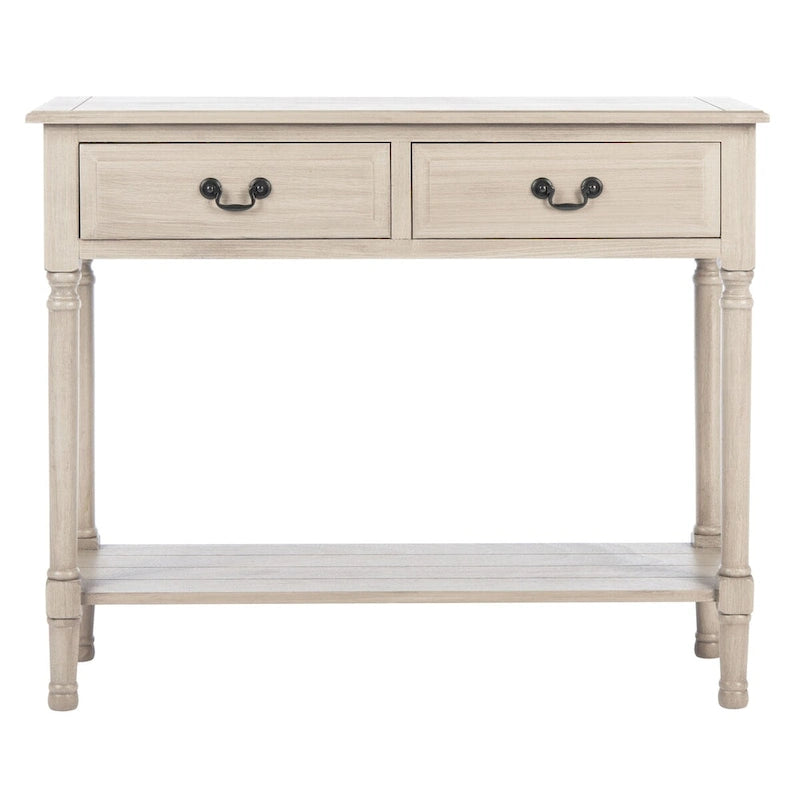 SAFAVIEH Justina 2-Drawer Console Table - 35.5 W x 13 L x 29.5 H - 36Wx13Dx30H