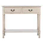 SAFAVIEH Justina 2-Drawer Console Table - 35.5 W x 13 L x 29.5 H - 36Wx13Dx30H