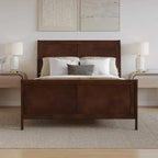 AFI, Portland Solid Wood Low Profile Platform Bed with Matching Footboard