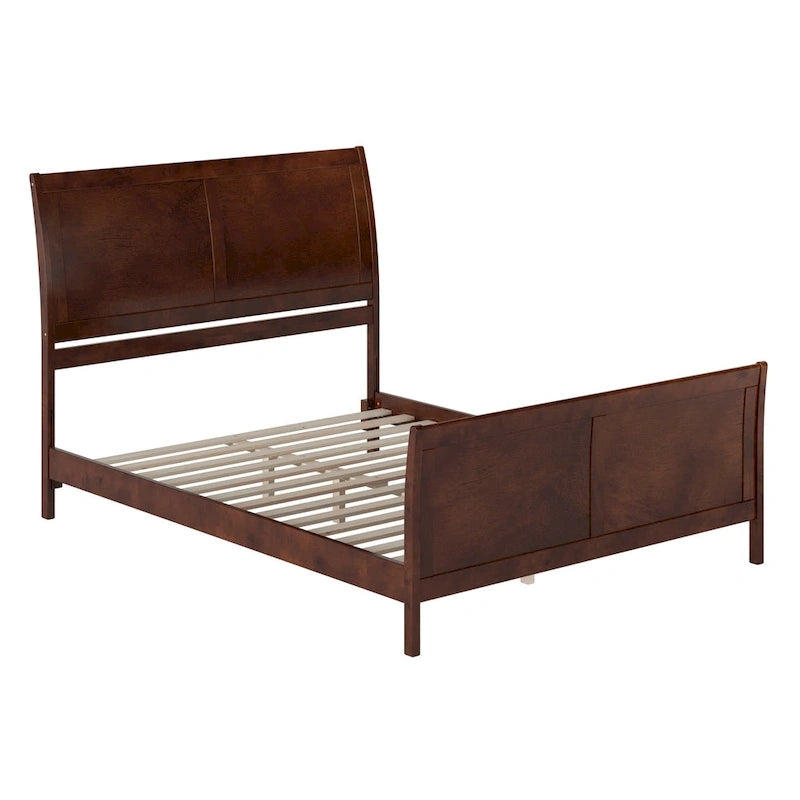 AFI, Portland Solid Wood Low Profile Platform Bed with Matching Footboard