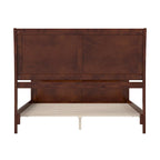 AFI, Portland Solid Wood Low Profile Platform Bed with Matching Footboard