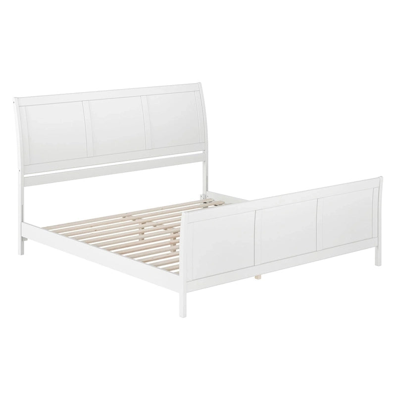 AFI, Portland Solid Wood Low Profile Platform Bed with Matching Footboard
