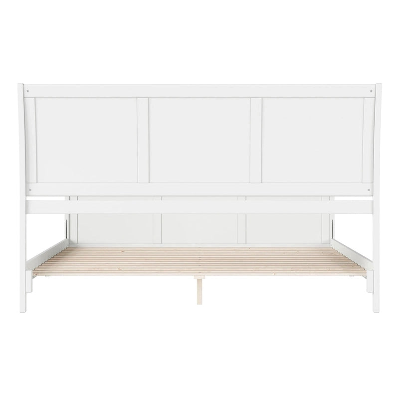 AFI, Portland Solid Wood Low Profile Platform Bed with Matching Footboard