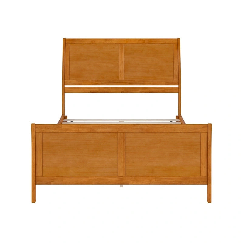 AFI, Portland Solid Wood Low Profile Platform Bed with Matching Footboard