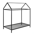 House Bed Frame Twin Size , Kids Bed Frame Metal Platform Bed Floor Bed for Kids Boys Girls No Box Spring Needed