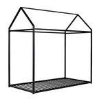 House Bed Frame Twin Size , Kids Bed Frame Metal Platform Bed Floor Bed for Kids Boys Girls No Box Spring Needed