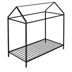 House Bed Frame Twin Size , Kids Bed Frame Metal Platform Bed Floor Bed for Kids Boys Girls No Box Spring Needed