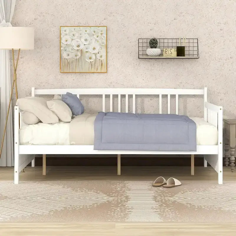 Multifunctional Solid Wood Daybed: Twin Size, Storage