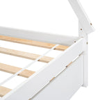 Twin size Tent Floor Teepee Bed with Trundle for bedroom