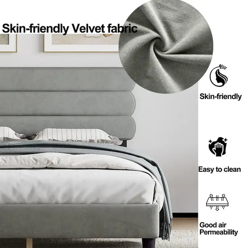 Queen Bed Frame with Headboard