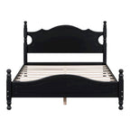 Retro Style Platform Bed Wood Platform Bed Frame