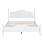 Retro Style Platform Bed Wood Platform Bed Frame