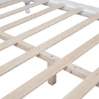 Retro Style Platform Bed Wood Platform Bed Frame
