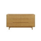 Dylan 4pc Queen Platform Bedroom Set with Dresser in Golden