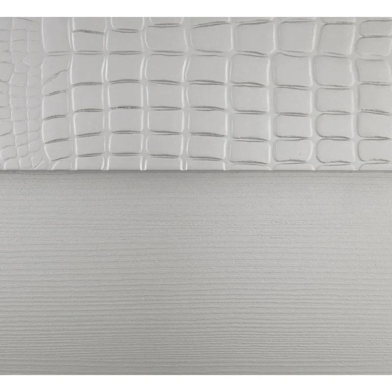 Bennett Silver LED Faux Leather Upholstered Tufted Bed