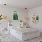 Hunter Platform Bed With Headboard And 2 Nightstands