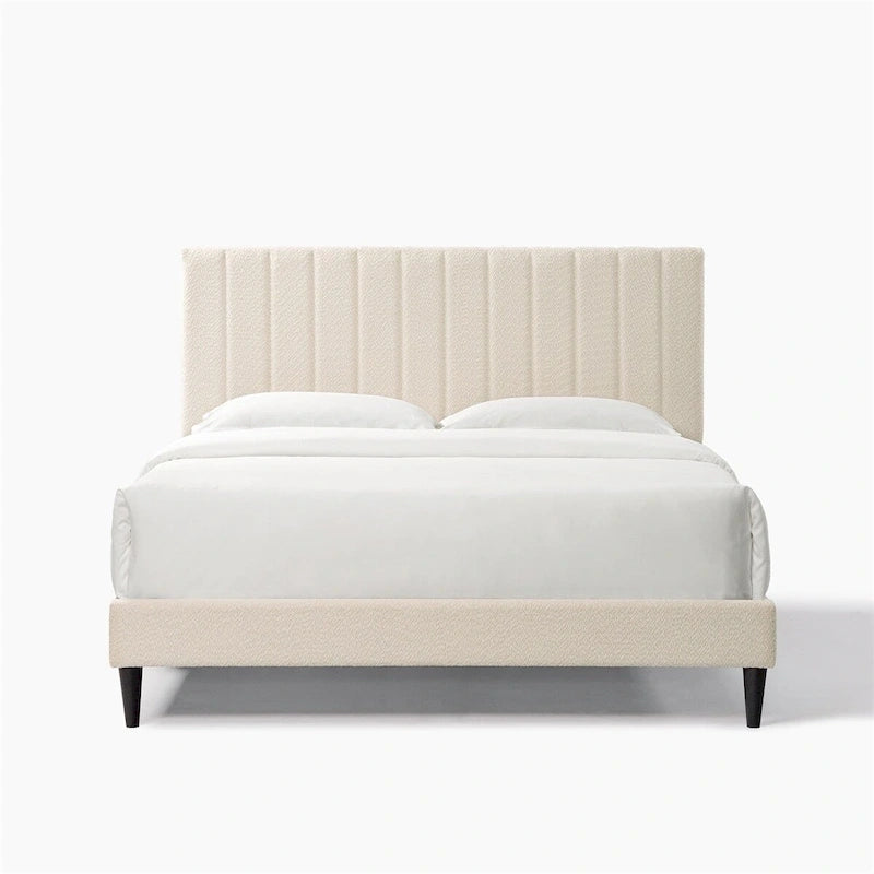 Queen Size Tufted Upholstered Platform Bed