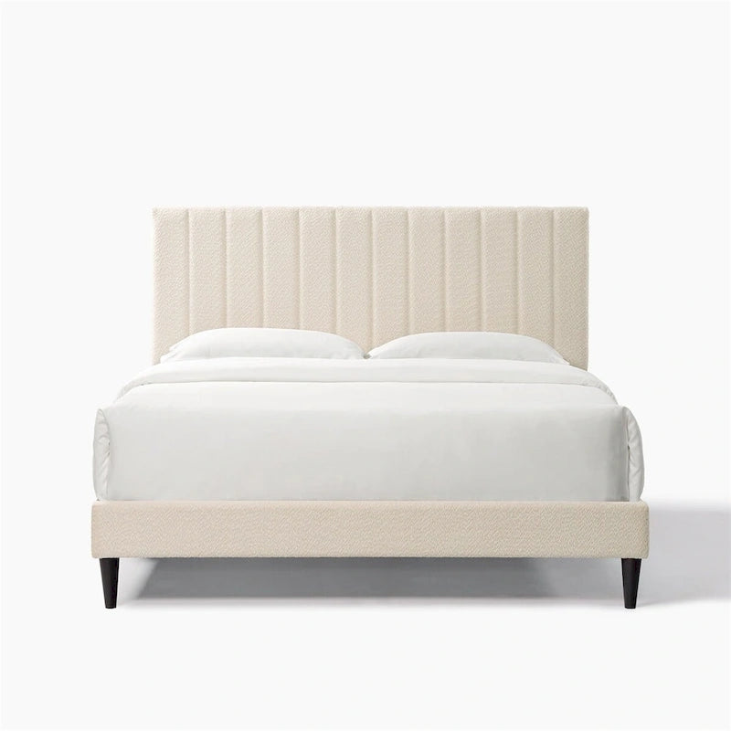 Queen Size Tufted Upholstered Platform Bed