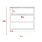 Kaia 3 Drawers Dresser, Superior Top