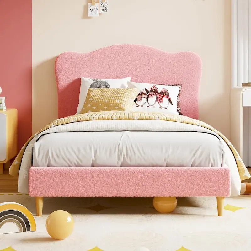Upholstered Platform with Headboard