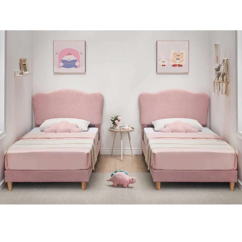 Upholstered Platform with Headboard