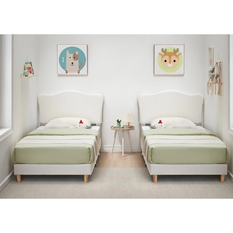 Upholstered Platform with Headboard