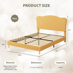 Upholstered Platform with Headboard