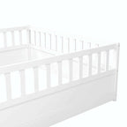 Montessori wooden children's floor bed without Support slat
