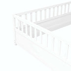 Montessori wooden children's floor bed without Support slat