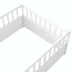 Montessori wooden children's floor bed without Support slat