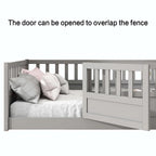 Montessori wooden children's floor bed without Support slat