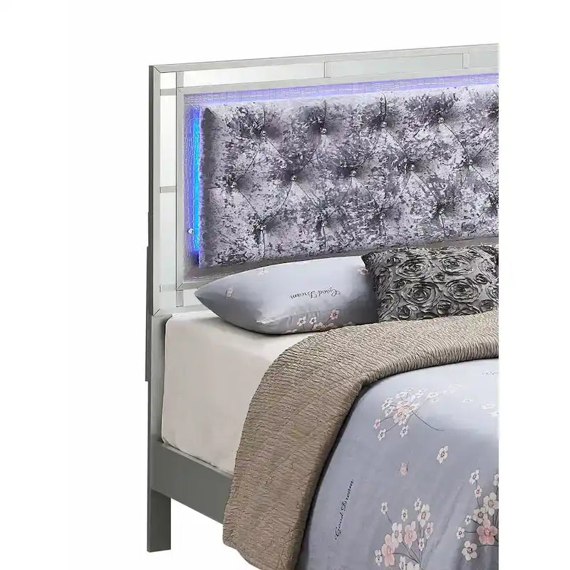 Madison Silver Champagne Full Panel Beds