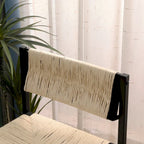 Set of 2 Papetr Rope Woven Dining Chairs, Bar Stools with Footrest