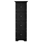 Tall Storage Cabinet with 4 Shelves for Living Room, Kitchen