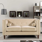Kittleson Classic Nailhead Chesterfield Loveseat - Blue