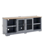 Modern Farmhouse TV Media Stand Cabinet for up to 80 TV - N/A