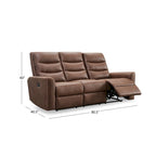 Abbyson Ford Fabric Manual Reclining Sofa