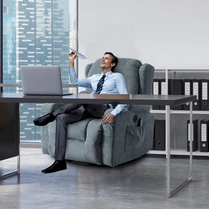 Recliner Chair for Living Room with Side Pocket