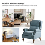 Terri Traditional Roll Arm Manual Recliner with Solid Wood Legs Set of 2 by HULALA HOME