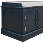 Entryway Storage Bench with 4 Doors and Adjustable Shelves