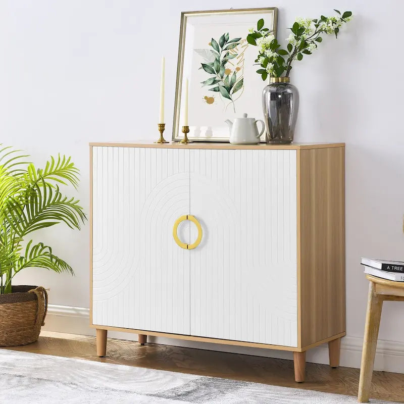 Most comfortable storage cabinet with doors and shelves, modern MDF feature cabinet with adjustable shelves