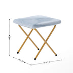 Oversized Folding Upholstered Saucer Chair with Ottoman