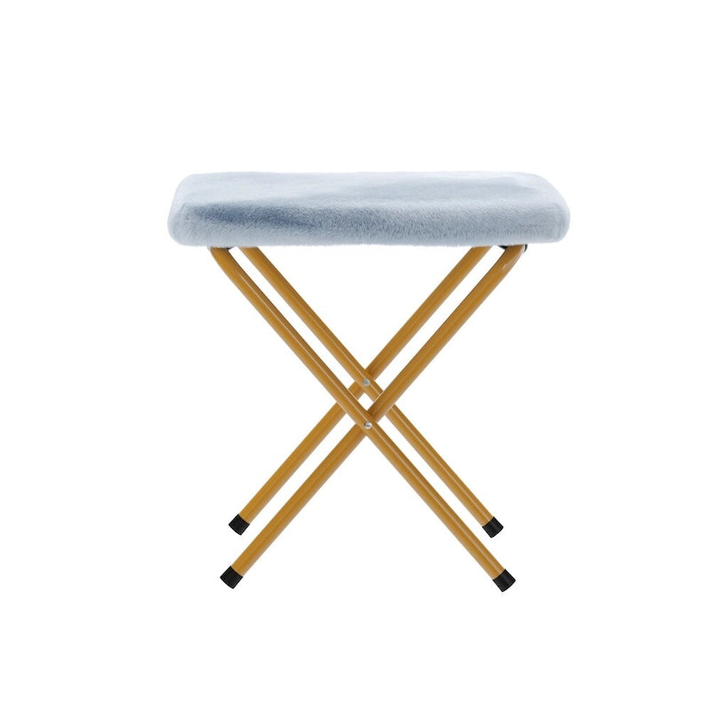 Oversized Folding Upholstered Saucer Chair with Ottoman