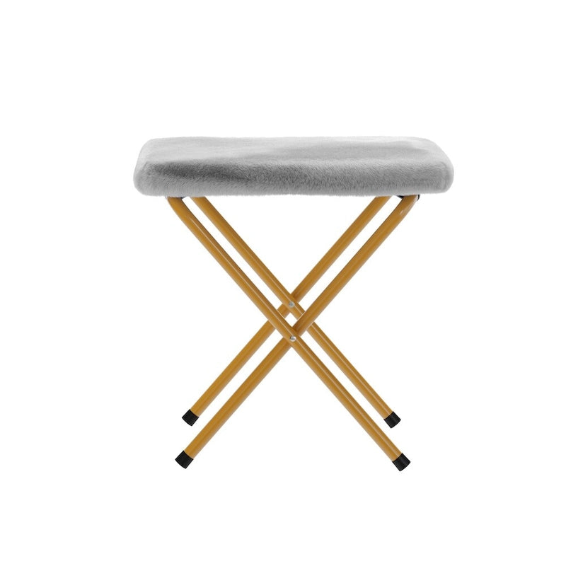 Oversized Folding Upholstered Saucer Chair with Ottoman