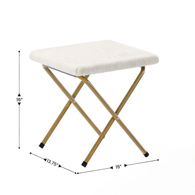 Oversized Folding Upholstered Saucer Chair with Ottoman