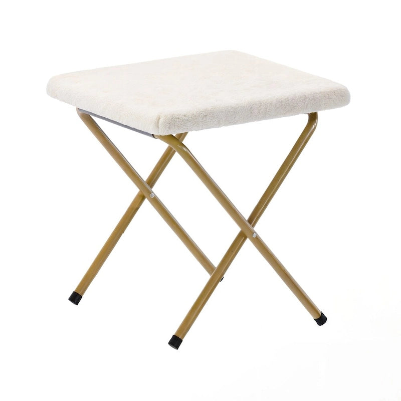 Oversized Folding Upholstered Saucer Chair with Ottoman